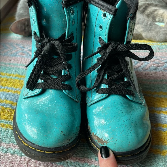 Toddler Doc Martens - Sparkly Teal - Picture 5 of 6